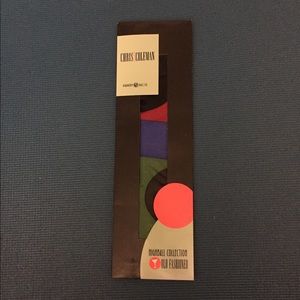 Chris Coleman maroon blue black forest green tie